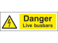 Danger Live Busbars - Landscape